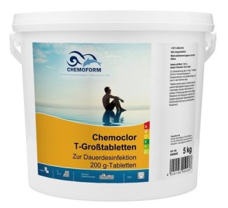Chemoform T-Grosstabletten хлор длительного действия в таблетках 200г 5 кг