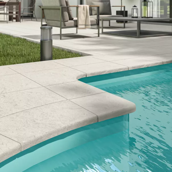 Alkern Pierre Du Lot террасный камень для бассейна 50х50 см, тон Pierre - Фото №3