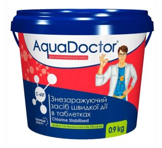 AquaDoctor C60T швидкорозчинний хлор в таблетках 0.9 кг