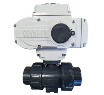 AquaViva кран шаровый ПВХ д.32 с электроприводом вкл/выкл 220В