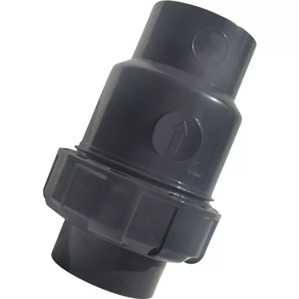 AquaViva обратный клапан ПВХ шаровый диаметр 50 мм - Фото №2