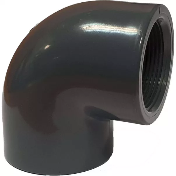 EFFAST колено ПВХ 90° переходное, с внутр. резьба d50x1 1/2