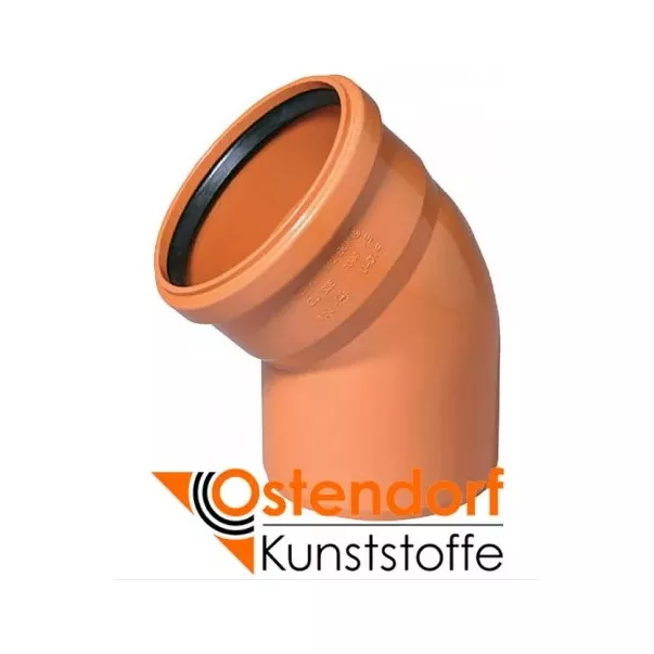 Ostendorf отвод DN 125х45 для наружной канализации