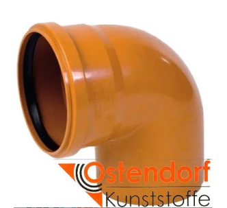 Ostendorf отвод DN 125х88 для наружной канализации