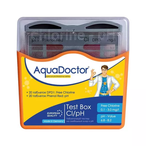 AquaDoctor Test Box Cl/pH тестер