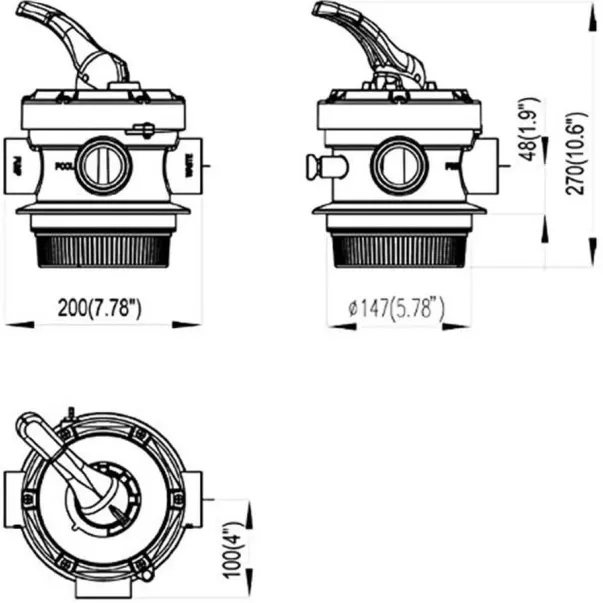 Bridge TOP BC2021, 6 м3/час, 0,4 кВт фильтрационная установка - Фото №10