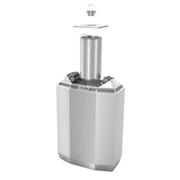 FinTec Bio-Elektrosaunaofen Kaisa 8 кВт электрокаменка с порошковым покрытием с парогенератором - Фото №4