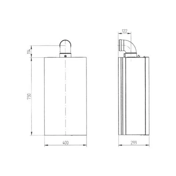 Baxi ECO 4s 10 F 10 кВт турбированный котел газовый двухконтурный - Фото №4