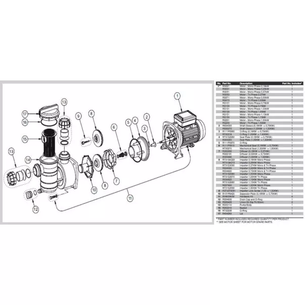 Pentair Swimmey подшипник насоса - Фото №3