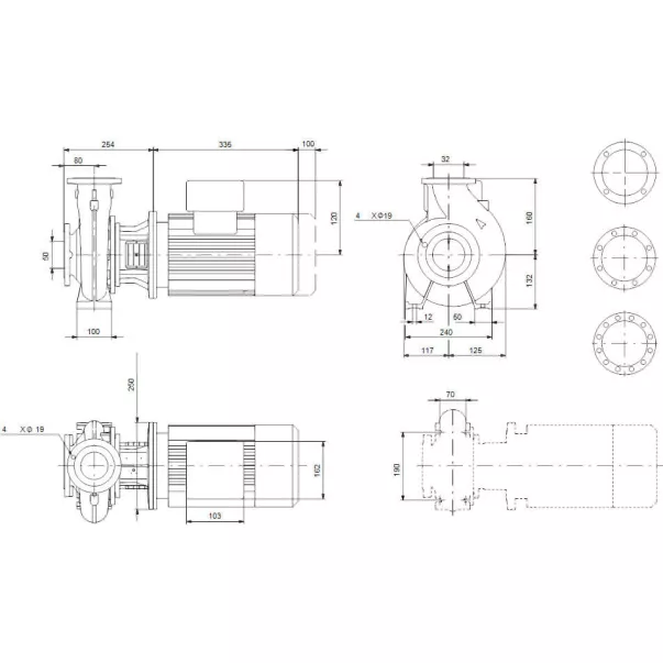 Насос Grundfos NB 32-160/151 AF2ABQQE 25,1 м3/час, 3 кВт, 400 В - Фото №4
