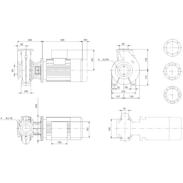 Насос Grundfos NB 40-125/127 AF2ABQQE 44,9 м3/год, 3 кВт, 400 В - Фото №4