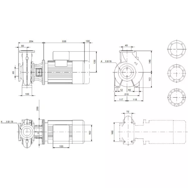 Насос Grundfos NB 40-125/127 ASF2ABQQE 44,9 м3/год, 3 кВт, 400 В - Фото №4