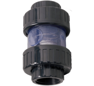 Sorodist обратный клапан ПВХ пружинный прозрачный 40 мм