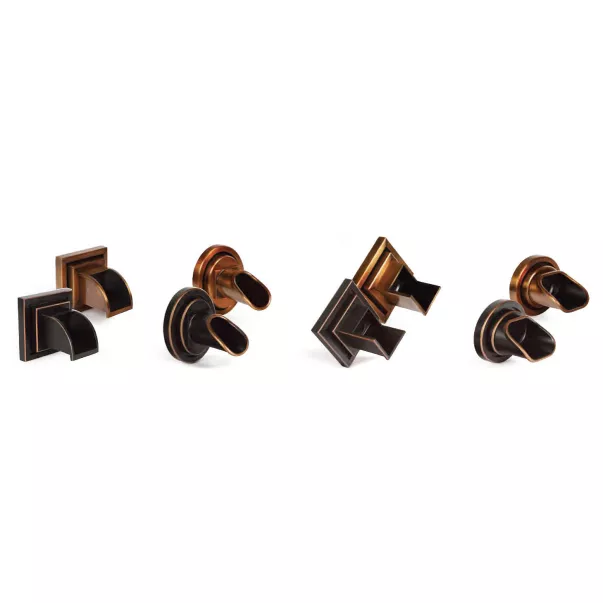 OASE Wall Spout Rhombus Bronze джерело водоспаду в стіні з латуні, імітація бронзи вхідне з'єднання 1 ½ 