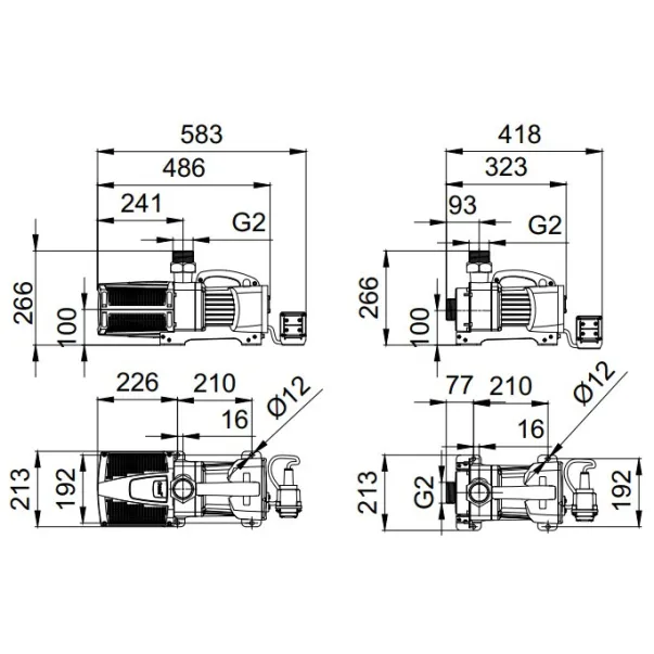 OASE Varionaut 240 24 V / DMX / 02 Універсальний Електрорегульоване насос - Фото №2