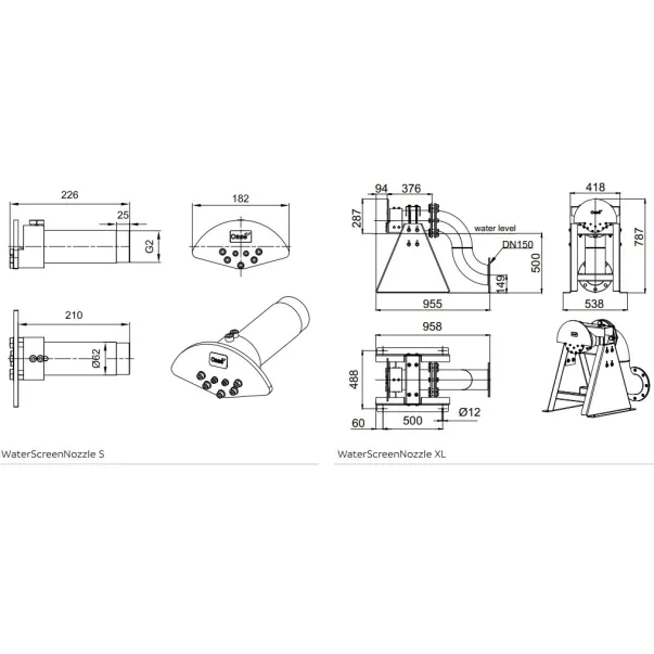 OASE Water Screen Nozzle S форсунка 
