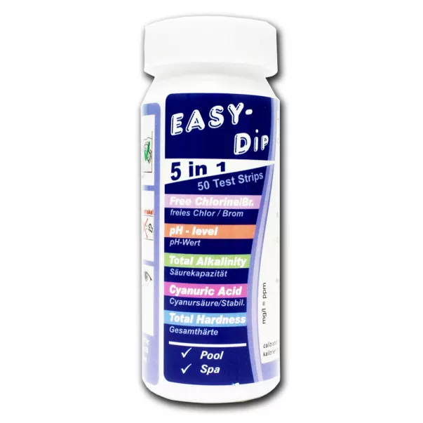 Water I.D. Easy-Dip TSL700 6в1 тестер для определения рН, Cl, Br, щелочности, жесткости, циануровой кислоты