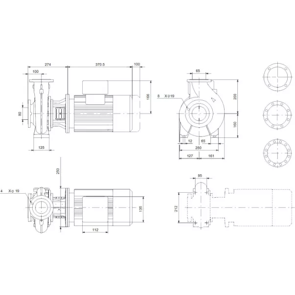 Насос Grundfos NB 65-160/177 AF2ABQQE 64,66 м3/час, 2,2 кВт, 400 В - Фото №3