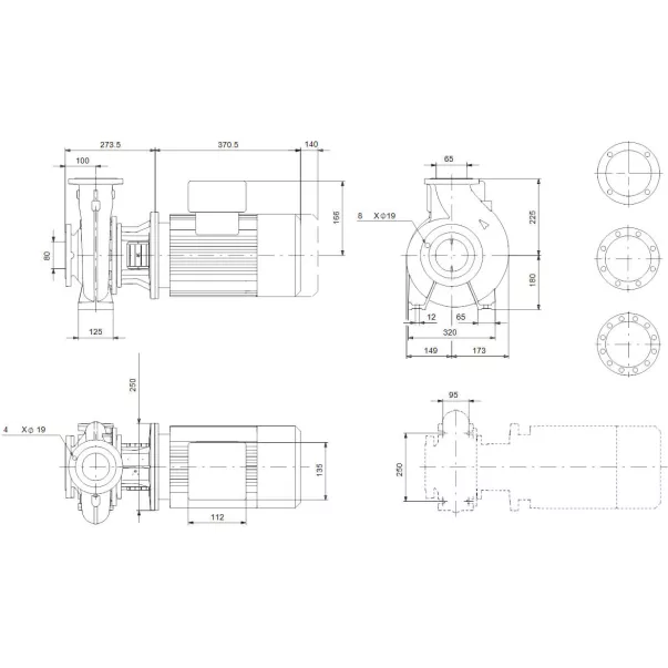 Насос Grundfos NB 65-200/205 AF2ABQQE 60,41 м3/год, 3 кВт, 400 В - Фото №3