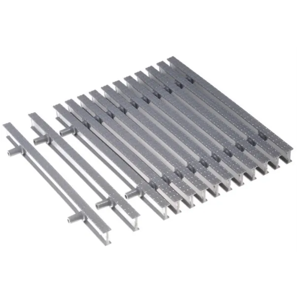 Aquaviva KP HKE08-G Classik переливна решітка з подвійним з'єднанням 295×25 мм (сіра) - Фото №2