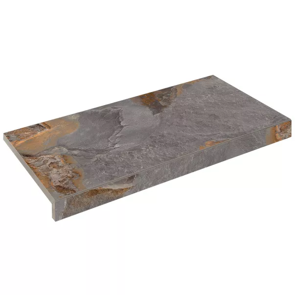 Aquaviva Ardesia Loft бортовая плитка Г-образная 595x345x50(20) мм