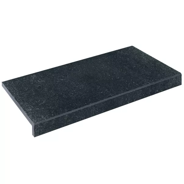 Aquaviva Granito Black бортовая плитка Г-образная 595x345x50(20) мм