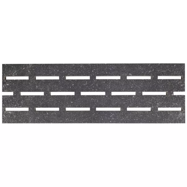 Aquaviva Granito Black, 595x195x20 мм керамічна переливна решітка