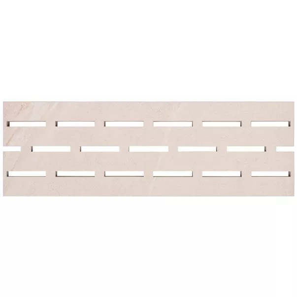 Aquaviva Montagna Light Gray, 595x195x20 мм керамическая переливная решетка 
