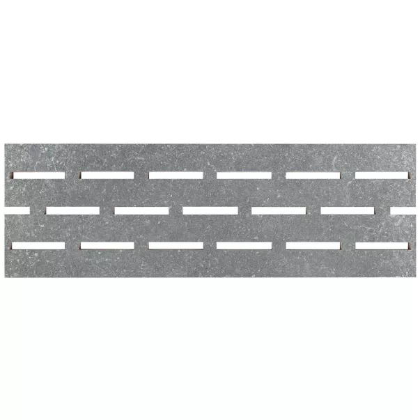 Aquaviva Granito Gray, 595x195x20 мм керамическая переливная решетка 
