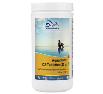 Chemoform Aquablanc O2 Sauerstofftabletten перекись для бассейна в таблетках 20 гр 1 кг