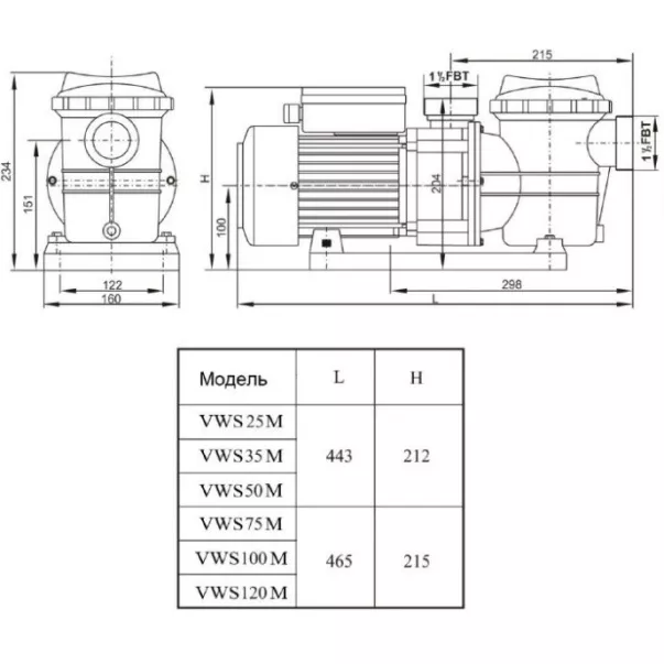 AquaViva LX STP75M 8 м³/год, 0,55 кВт, 230 В насос для басейну - Фото №5