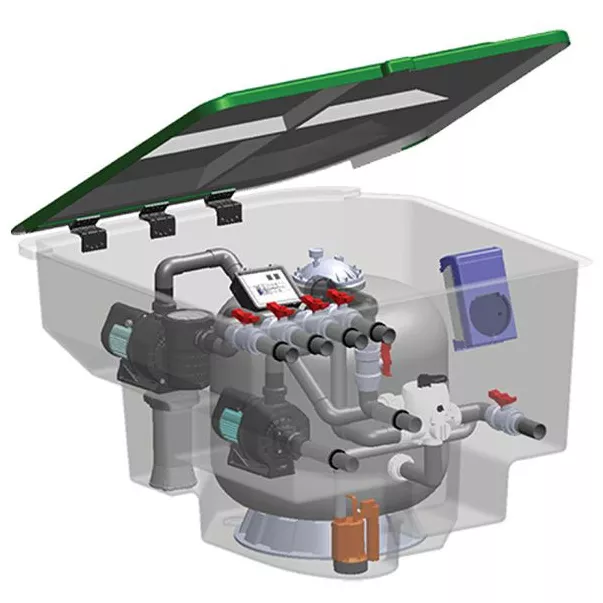 Emaux EMD-32C 32м3/час, 2,18 кВт комплексная фильтрационная установка
