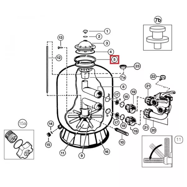 Hayward затискний хомут для фільтра S0310T/S0360T/S0310Se/S0360Se - Фото №2
