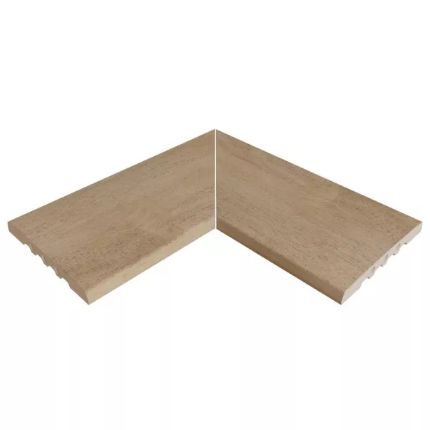 Rosa Gres Alma Pure 245 EC угол керамогранитной переливной решетки для бассейна 245 СМ, 62,6 x 62,6 x 2,2 см