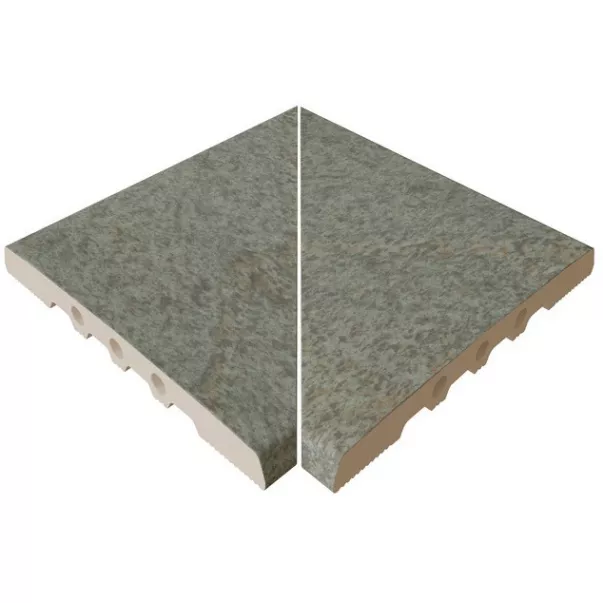 Rosa Gres Tresor Bali Flex 245 EF кут керамогранітних переливних грат для басейну 245 FL, 26,6 x 26,6 x 2,2 см