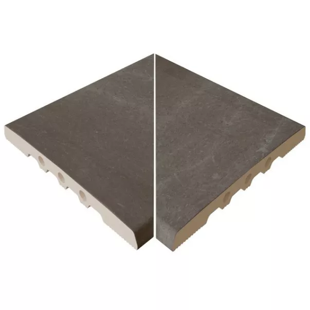 Rosa Gres Tresor Java 245 EF кут керамогранітних переливних грат для басейну 245 FL, 26,6 x 26,6 x 2,2 см