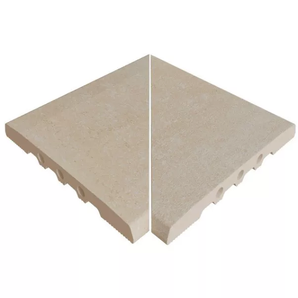 Rosa Gres Mistery Sand 245 EF кут керамогранітних переливних грат для басейну 245 FL, 26,6 x 26,6 x 2,2 см