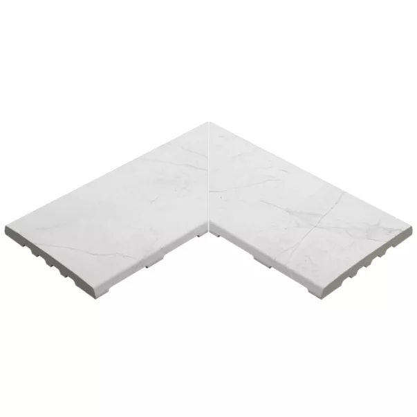 Rosa Gres Mythos Selene EIN кут керамогранітних переливних грат для басейну I25, 62,6 x 62,6 x 2,2 см