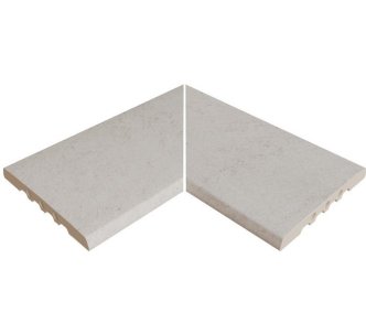 Rosa Gres Serena Bianco EIN кут керамогранітних переливних грат для басейну I25, 62,6 x 62,6 x 2,2 см