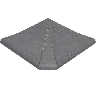 Rosa Gres Iconic Dark SE3 керамогранитный угол бортового камня для бассейна S62, 31 x 31 x 2,6 см