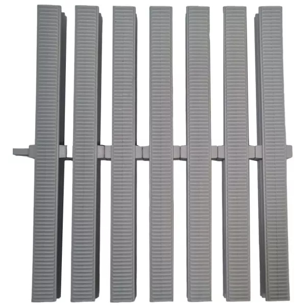 AcquaSource Grey переливная решетка для бассейна, 245 мм, 23 мм, цвет серый, тройное соединение - Фото №4