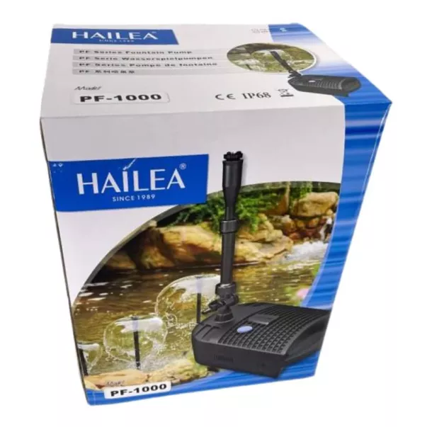 Hailea PF-1000 комбінований фільтр для ставка з УФ лампою 5 Вт, 1,05 м3/год, 4 фонтанні насадки - Фото №3