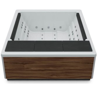 AQUAVIA City Line Quantum гідромасажна ванна 198 x 198 x 76 см, 4 місця