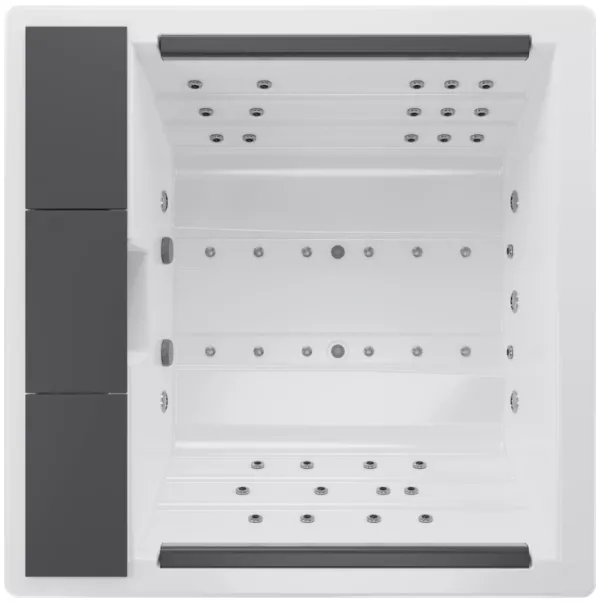 AQUAVIA City Line Quantum гидромассажная ванна 198 x 198 x 76 см, 4 места - Фото №4