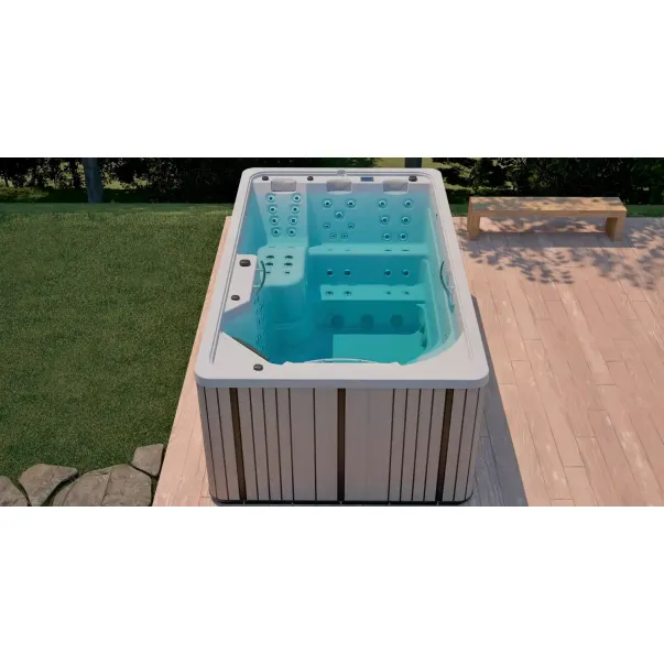 AQUAVIA Fitness Swim SPA гидромассажный бассейн для фитнеса с противотоком 400 x 230 см, 4 места - Фото №4