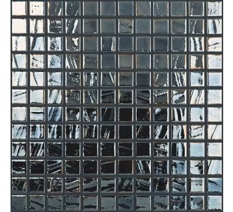 Vidrepur Black brush 780 стеклянная мозаика для бассейна на сетке 25х25 мм