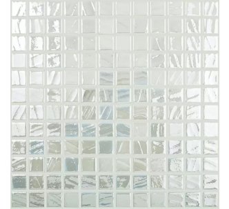 Vidrepur White brush 710 скляна мозаїка для басейну на сітці 25х25 мм