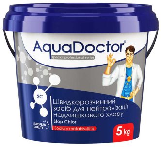 AquaDoctor SC Stop Chlor засіб для нейтралізації надлишкового хлору, 5 кг