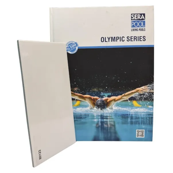 24,5*12,5 см белая плитка для олимпийского бассейна Serapool  - Фото №4