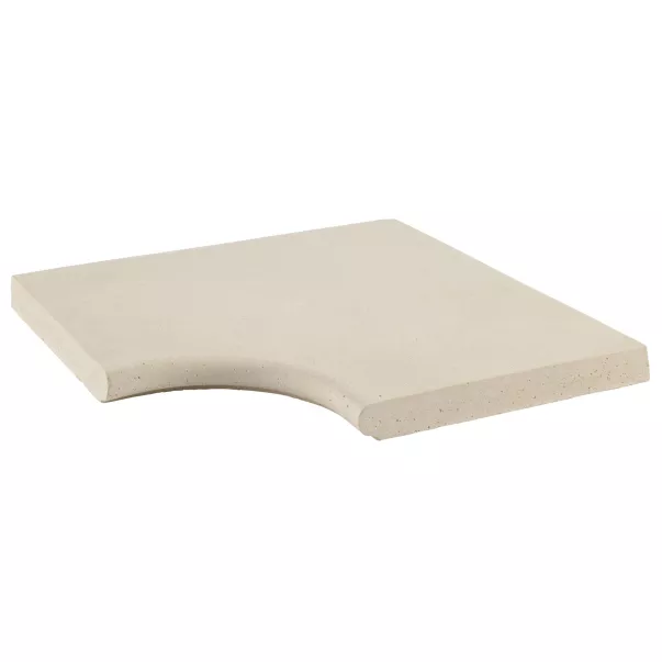 Alkern Rustique Bullee, внутренний угол бортового камня 33 см, 90 гр, R15